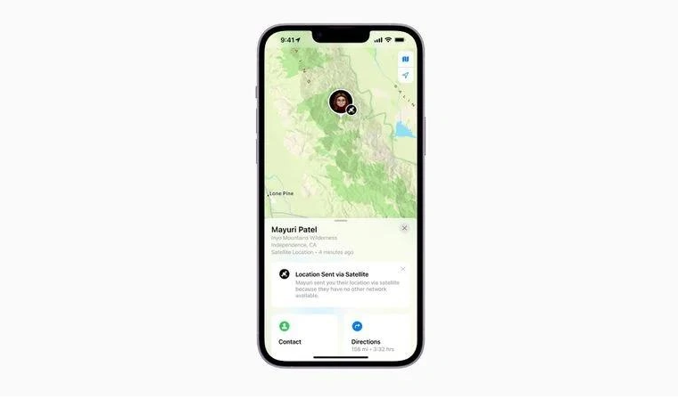 洛宁苹果14维修分享iPhone14系列中 FindMy功能通过卫星分享位置方法教程 