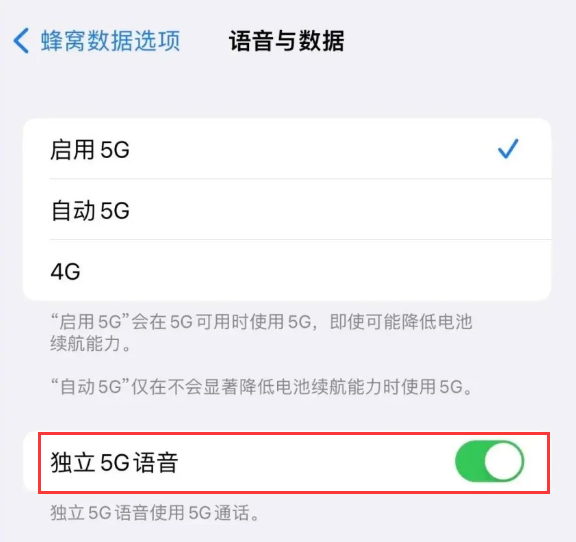 洛宁苹果14维修分享iPhone 14 Pro如何开启VoNR 