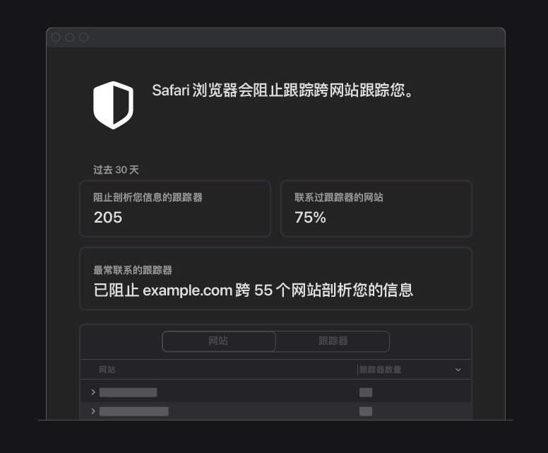 洛宁苹果手机维修分享如何在 Safari 浏览器中查看和打开隐私报告 